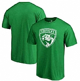Men's Florida Panthers Fanatics Branded St. Patrick's Day White Logo T-Shirt Kelly Green FengYun,baseball caps,new era cap wholesale,wholesale hats